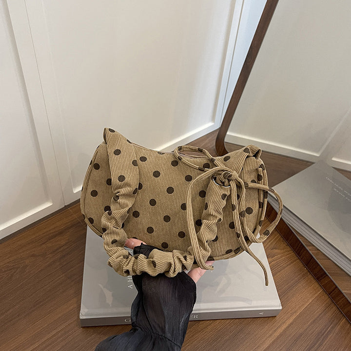 WoVintage Polka Dot Crossbody Handbag Bowlift