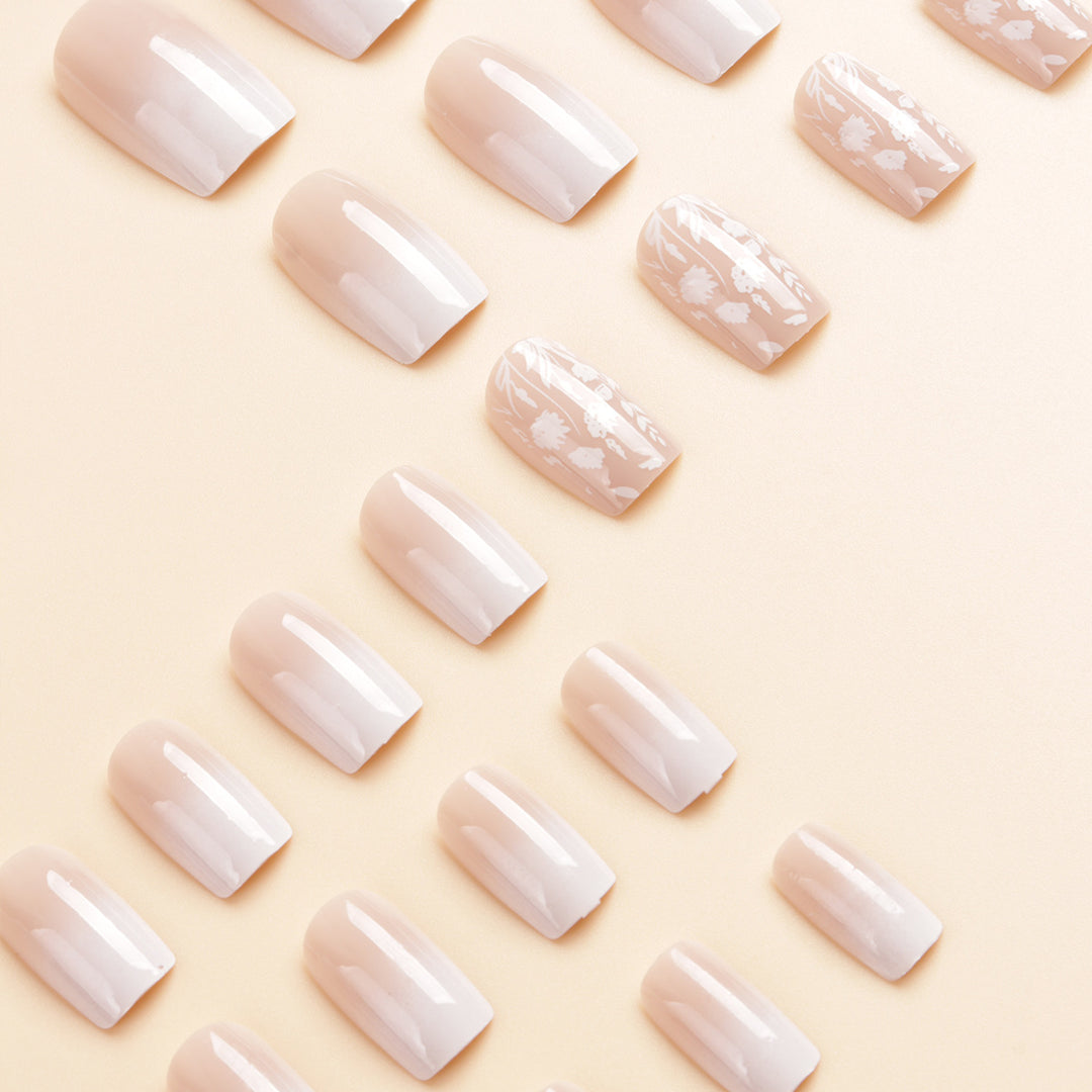 Elegant Ombre Press-On Nail Art Kit Bowlift