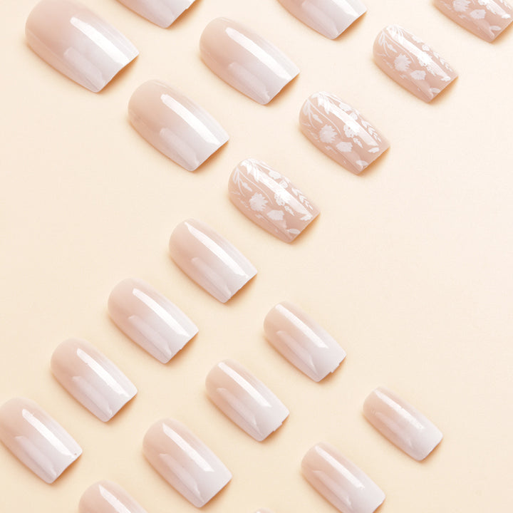 Elegant Ombre Press-On Nail Art Kit Bowlift