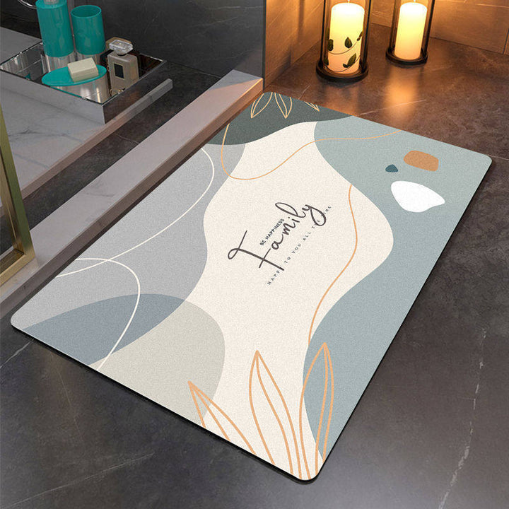 Artistic Abstract Bathroom Mat