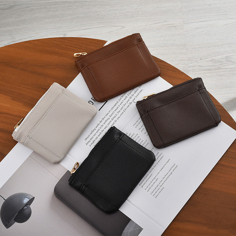 Premium Textured Leather Card Holder Bowlift