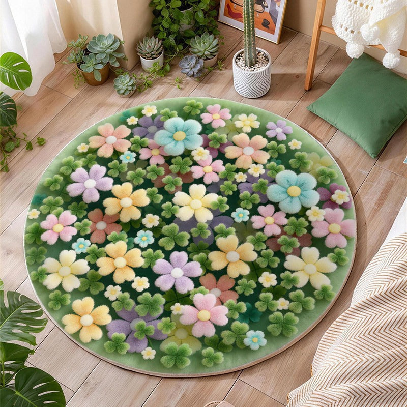Floral Pattern Area Rug