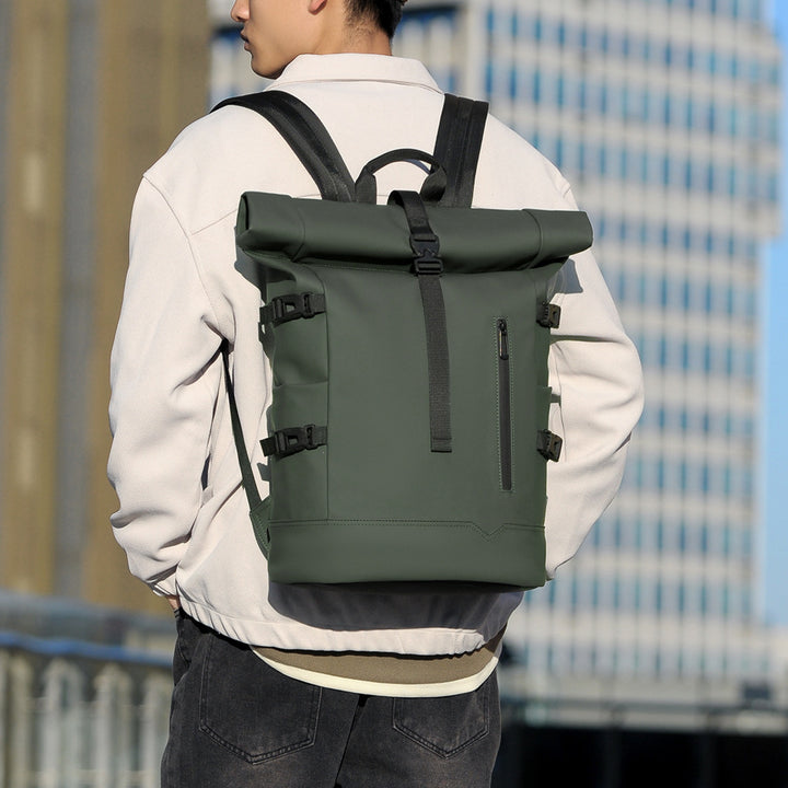 Stylish rolltop backpack with versatile organization compartments Bowlift