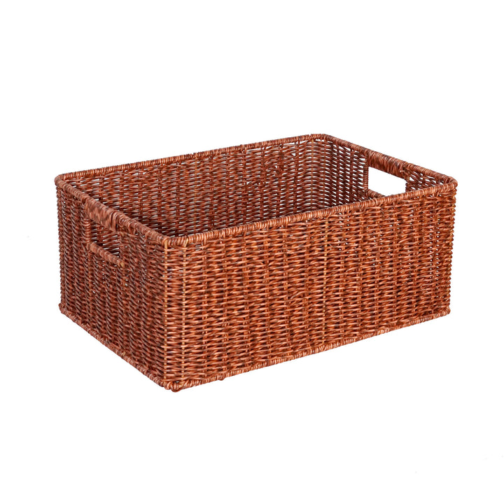 Handwoven Rectangular Storage Basket Bowlift