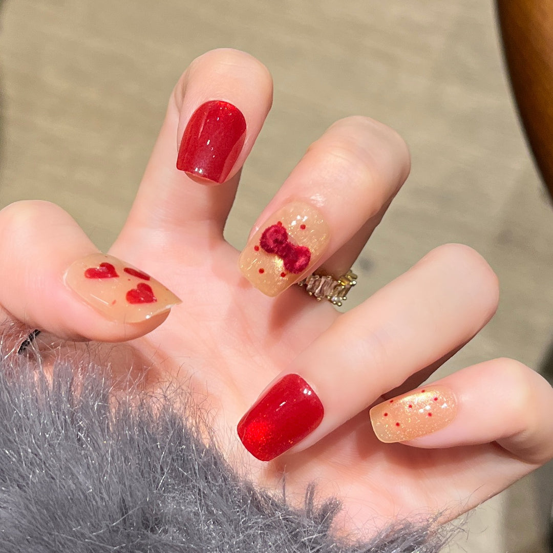 Artistic Nail Design with Decorative Elements Bowlift
