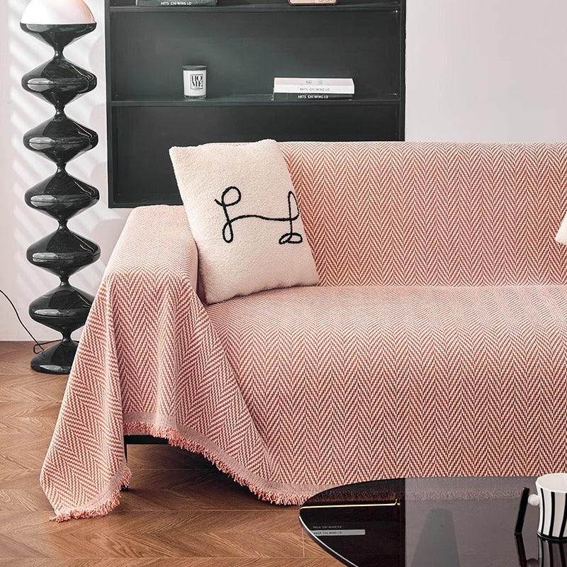 Herringbone Pattern Decorative Throw Blanket