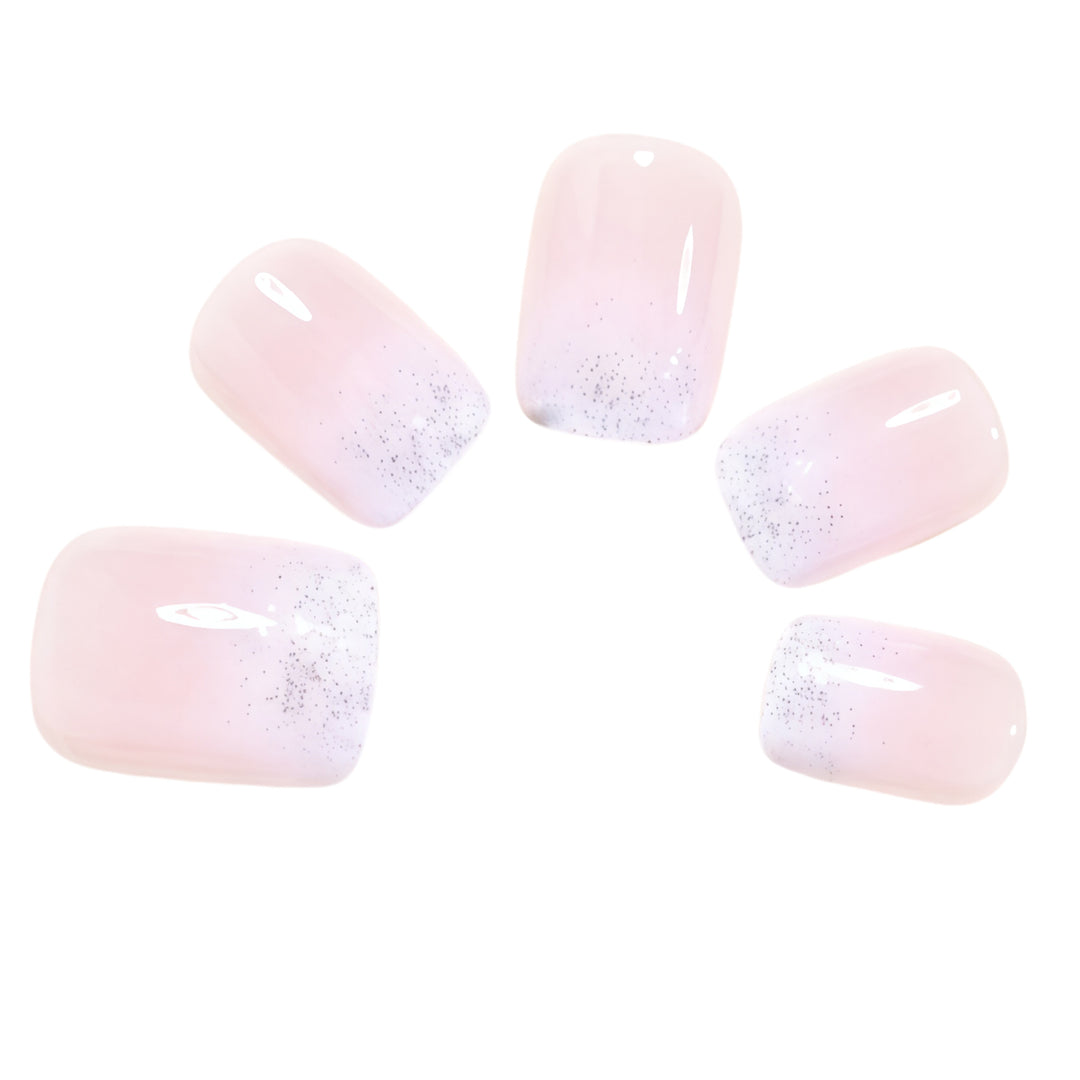 Glitter Gradient Press-On Nail Set Bowlift