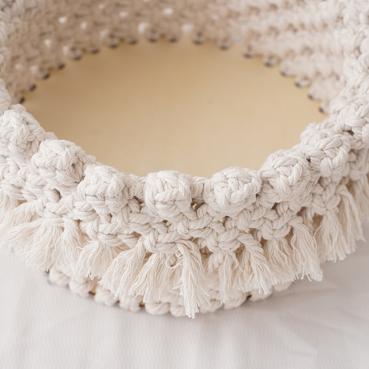 Decorative Macramé Storage Basket Bowlift