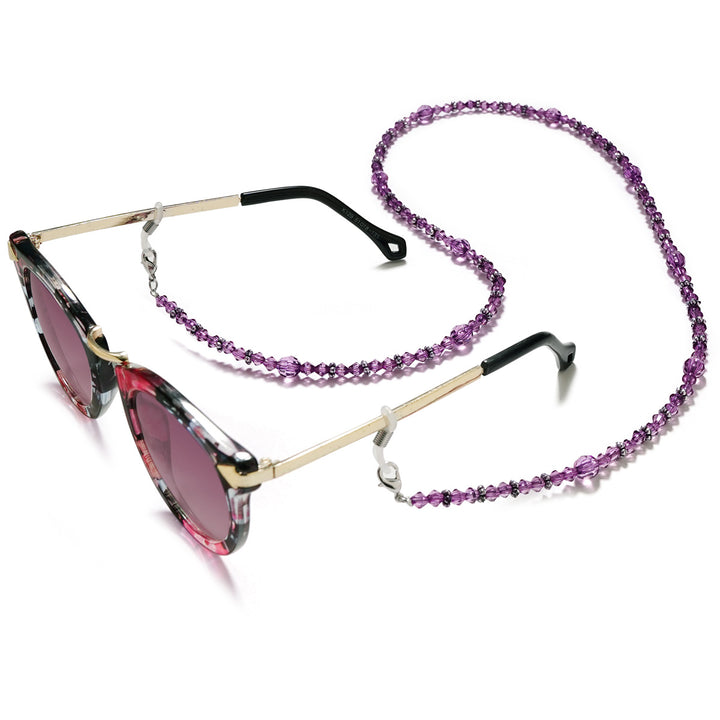 Elegant Crystal Beaded Eyewear Chain Bowlift