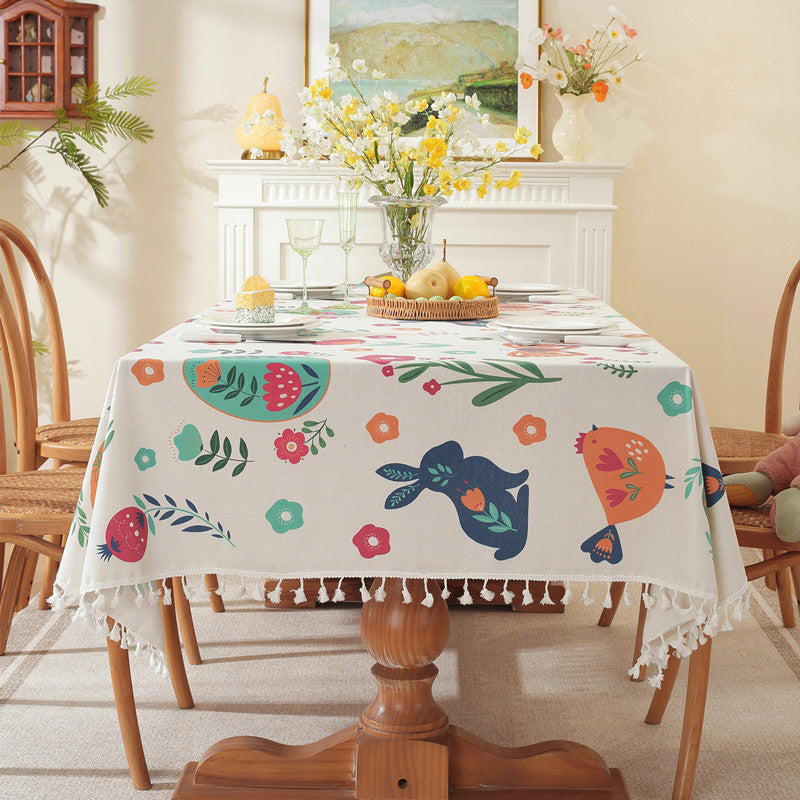 Floral Print Table Cover