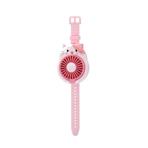 Unisex Portable Hand Fan in Cute Cat Design Bowlift
