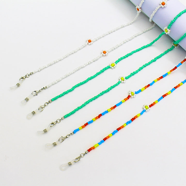 Floral Beaded Eyewear Chain Bowlift