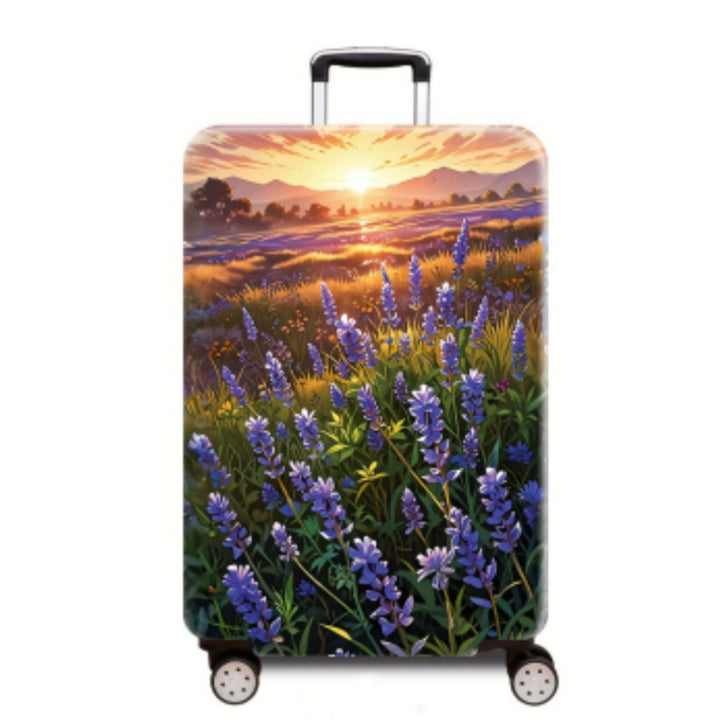 Women's Hard Shell Luggage with Enchanting Landscape Design Bowlift
