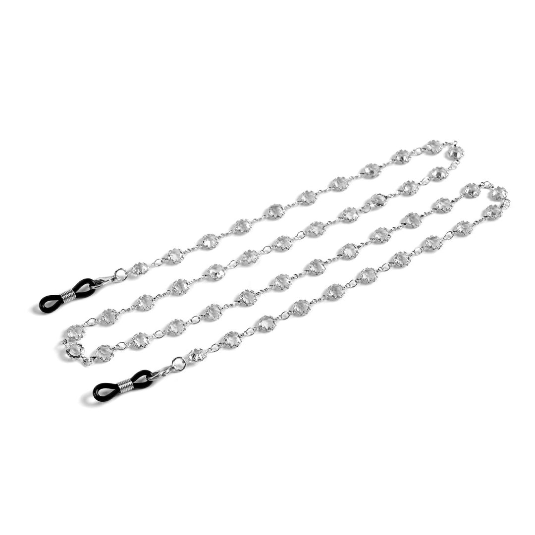 Gemstone-Embellished Eyewear Chain Bowlift