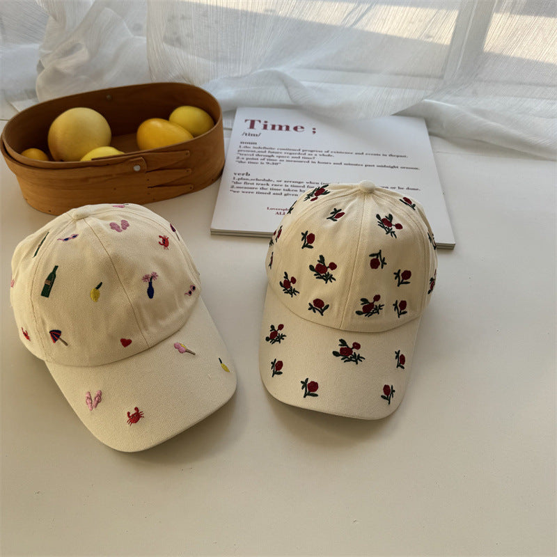 Women's Embroidered Casual Cap Bowlift
