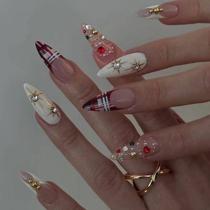 Artistic Stiletto Press-On Nail Set Bowlift