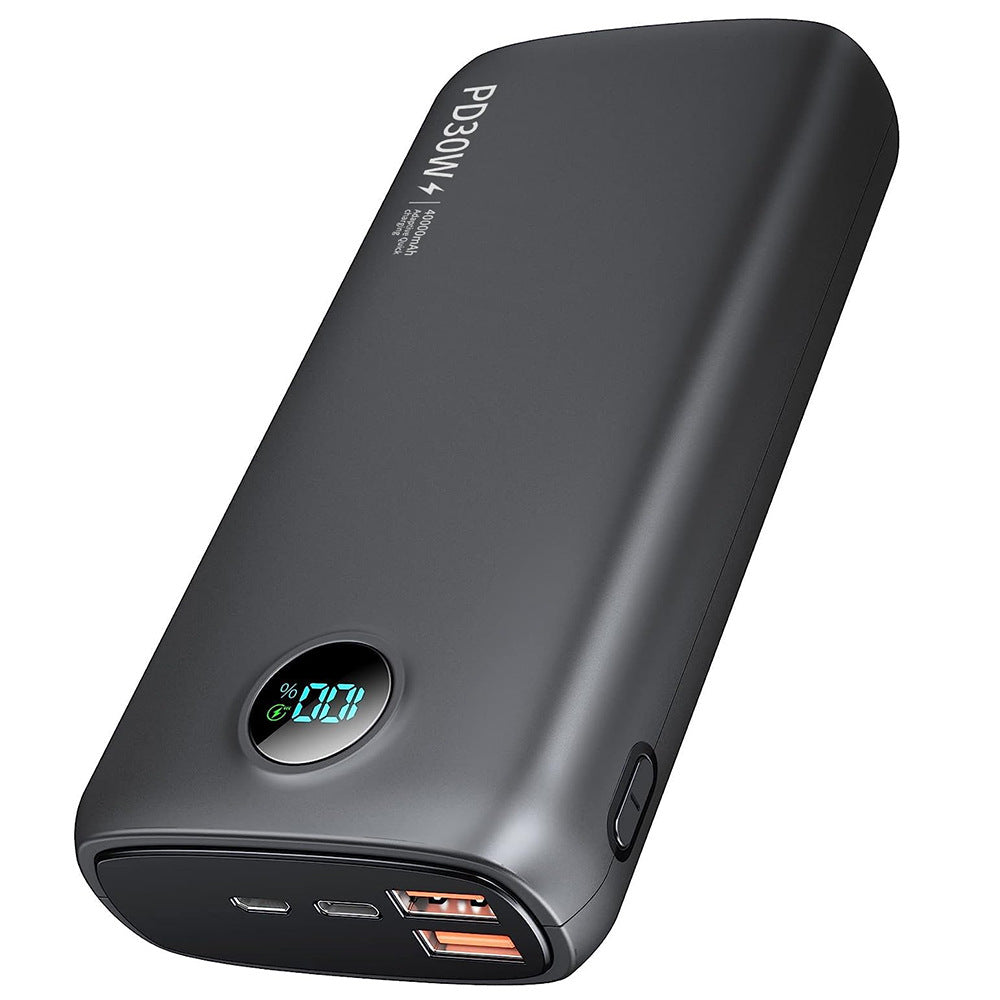 Portable power bank with digital LED display and flashlight function Bowlift