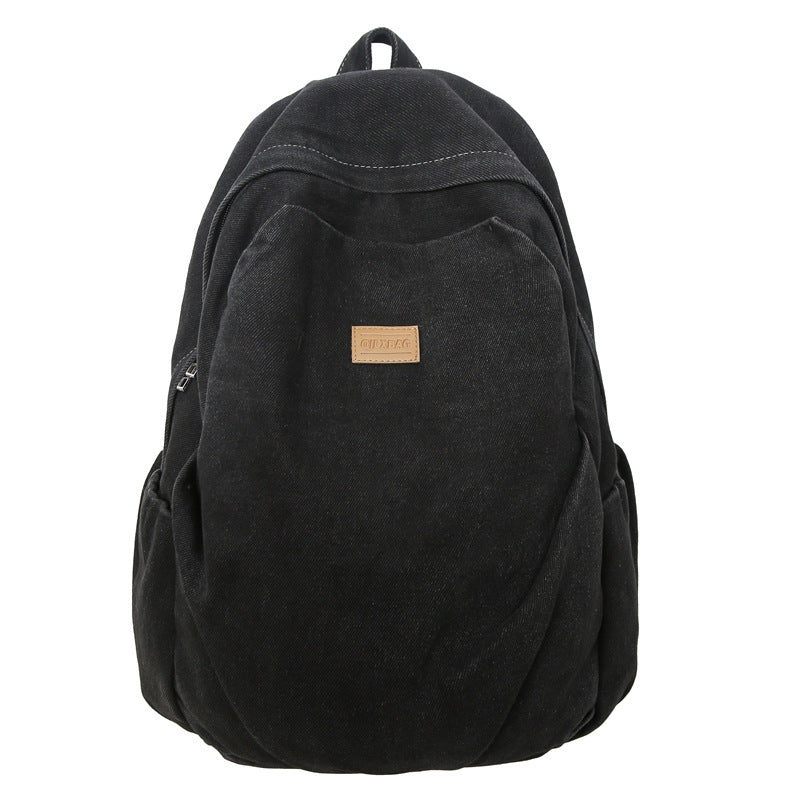 Casual Denim School Backpack Bowlift