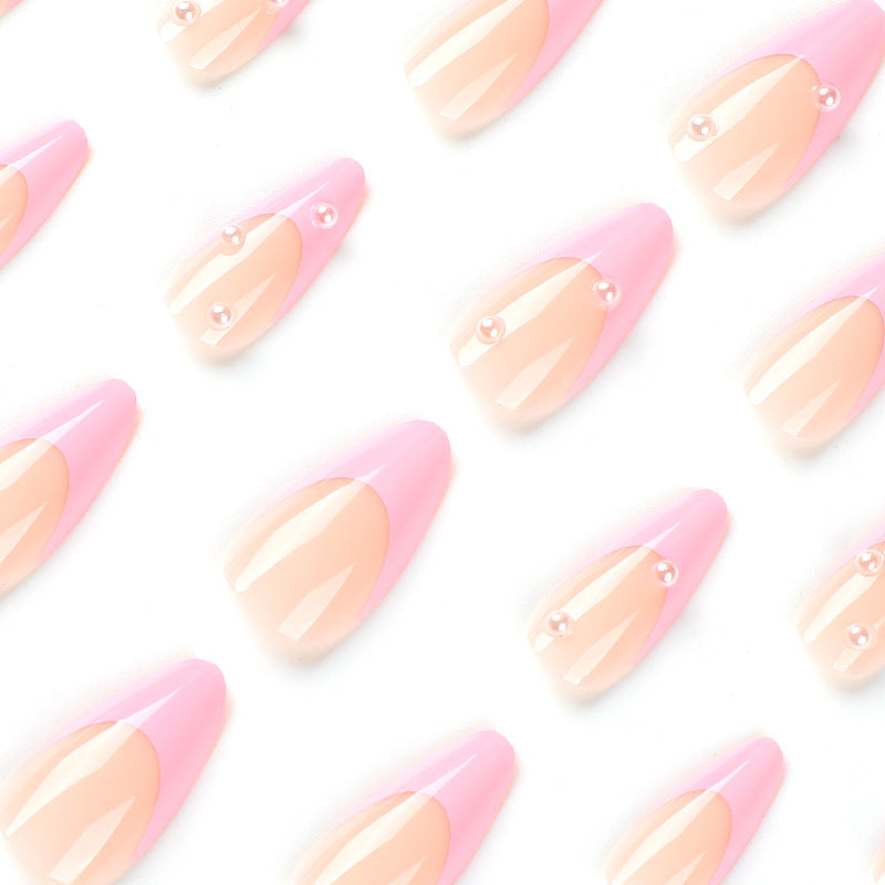 Artful Nail Art with Pearl Accents Bowlift