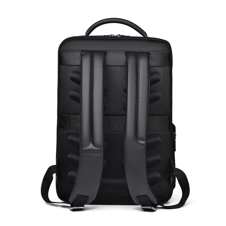 Sleek Leather Laptop Backpack Bowlift