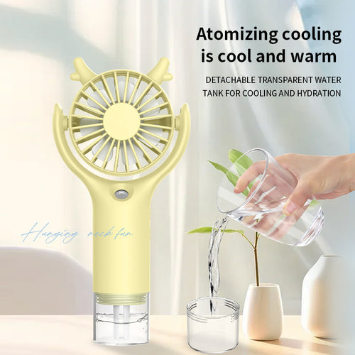 Unisex Portable Handheld Mist Fan Bowlift