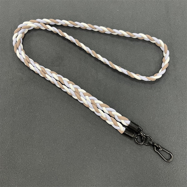 Braided Phone Lanyard with Secure Clips Bowlift