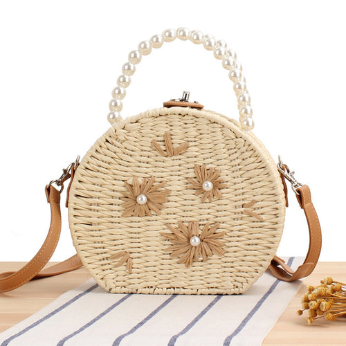 Round base bag with pearl decoration Bowlift