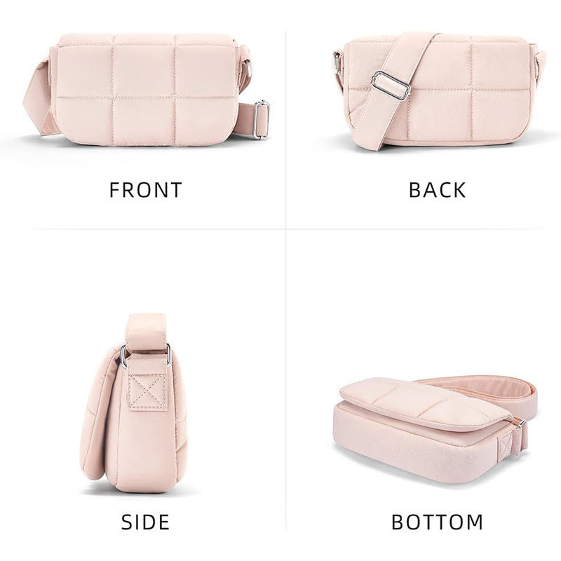 Fashionable Crossbody Bag with Quilted Surface Bowlift