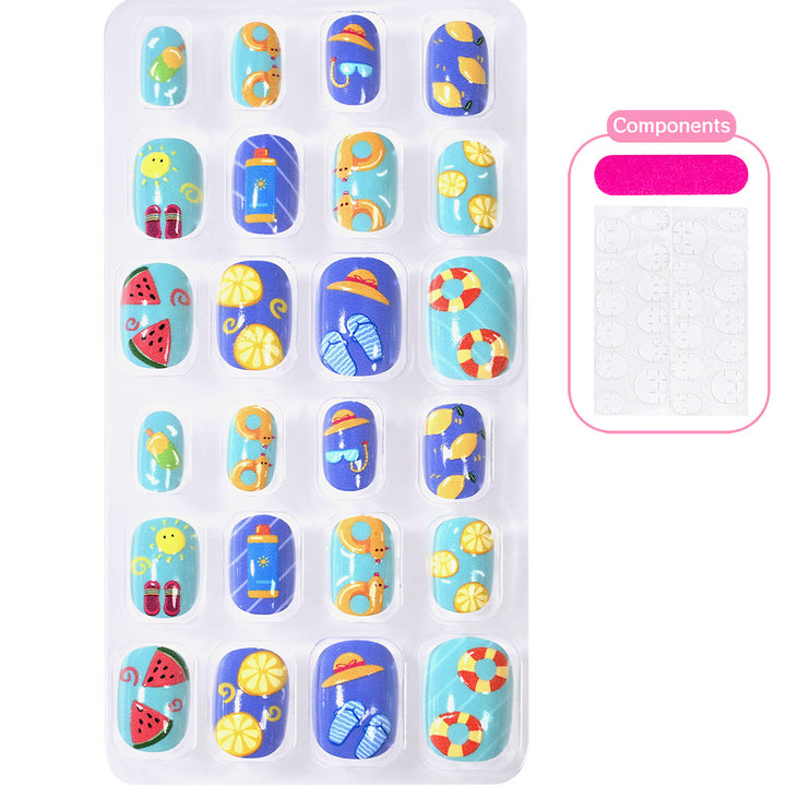 Creative Cartoon-Themed Press-On Nail Collection Bowlift