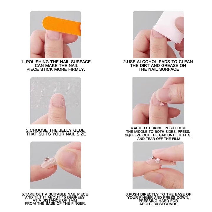 Artful acrylic nails in floral design Bowlift