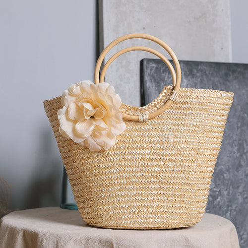 Handbag with Floral Accents Bowlift