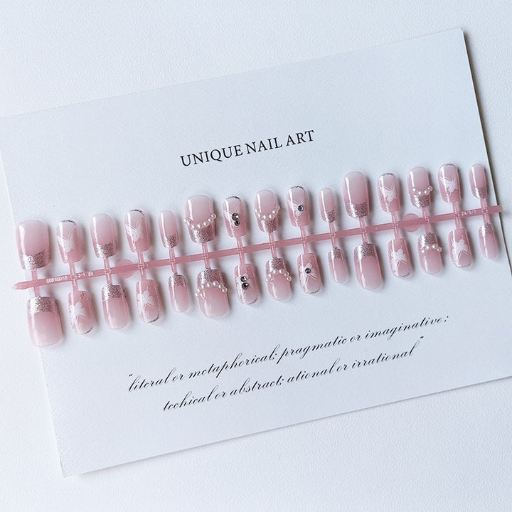 Artificial nails with butterfly design Bowlift