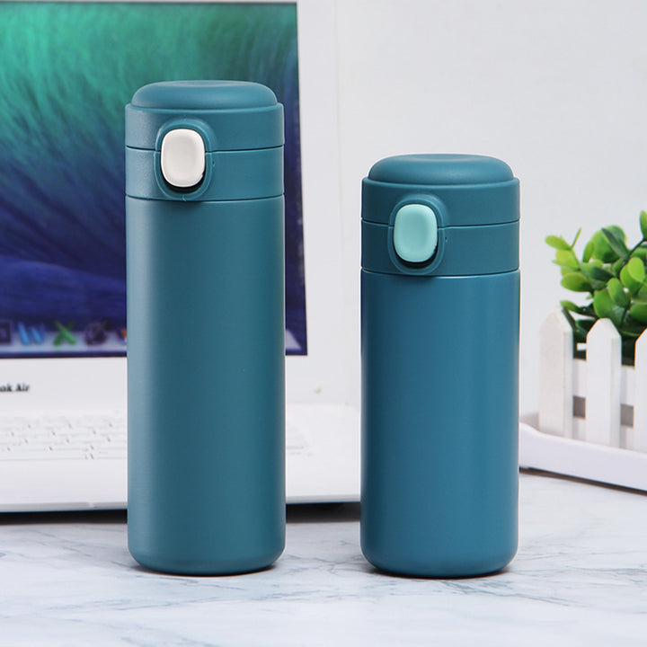 Women's insulated bottle with practical one-handed opening mechanism Bowlift