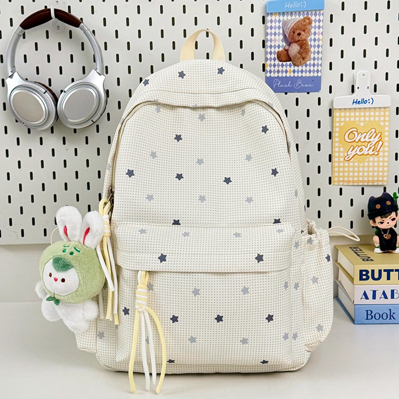 Playful Star Pattern Backpack