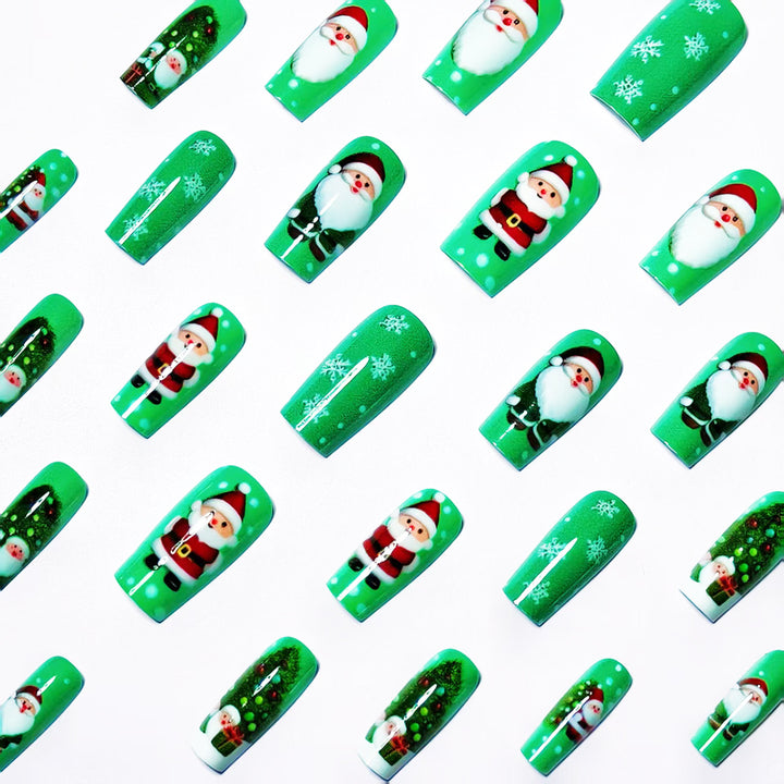 Artificial nails with Christmas motif Bowlift