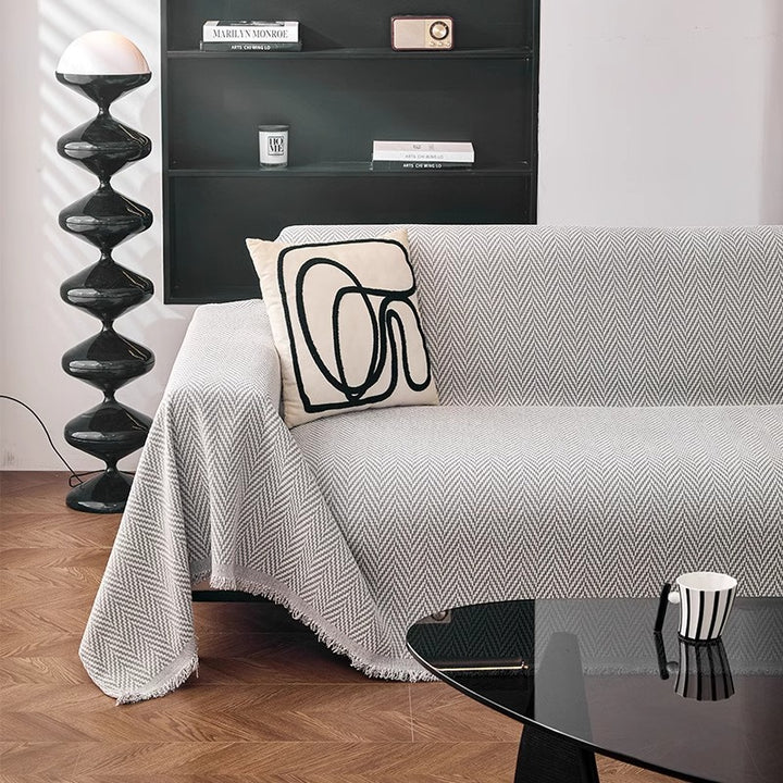 Herringbone Pattern Decorative Throw Blanket