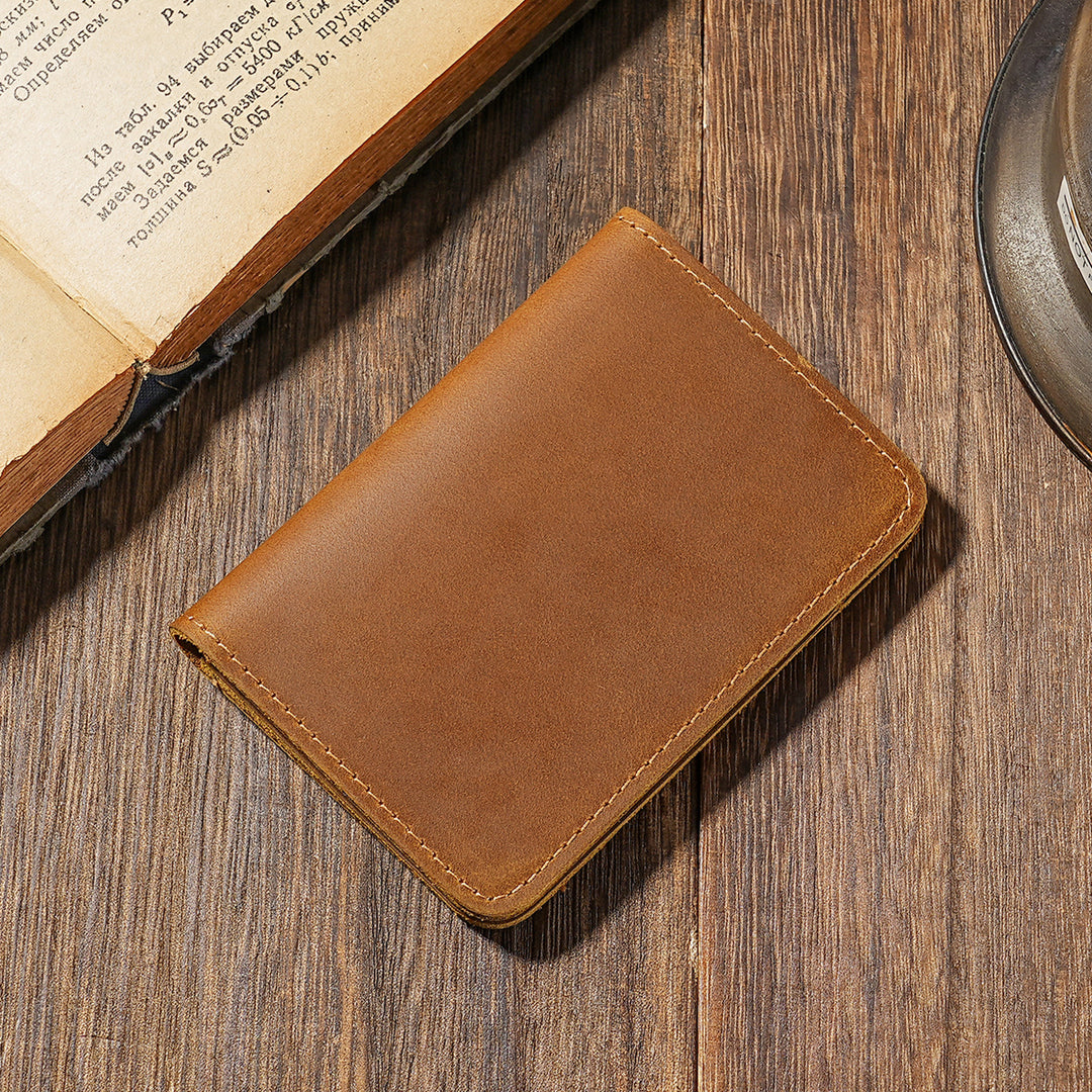 Premium Leather Bi-Fold Card Wallet