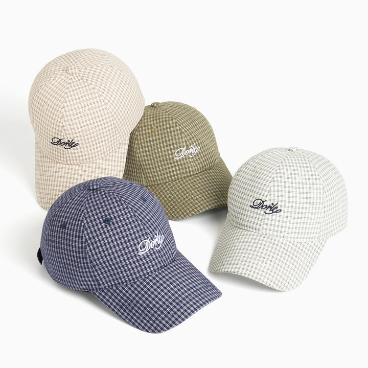 Women's Sporty Checkered Cap Bowlift