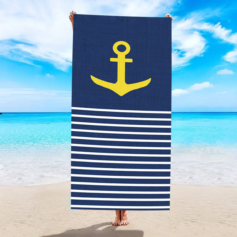 Nautical-Themed Beach Towel Bowlift