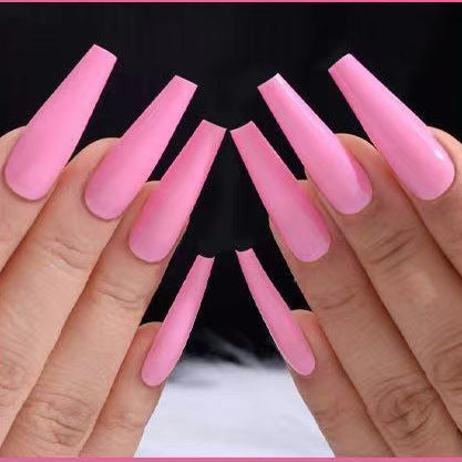 Acrylic nail set with delicate shine and elegant shape Bowlift