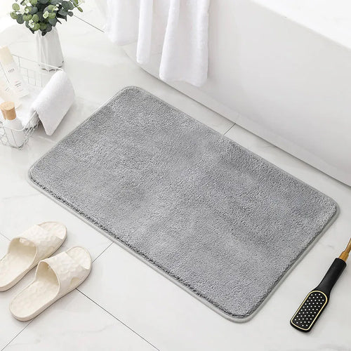 Plush Microfiber Bath Mat Bowlift