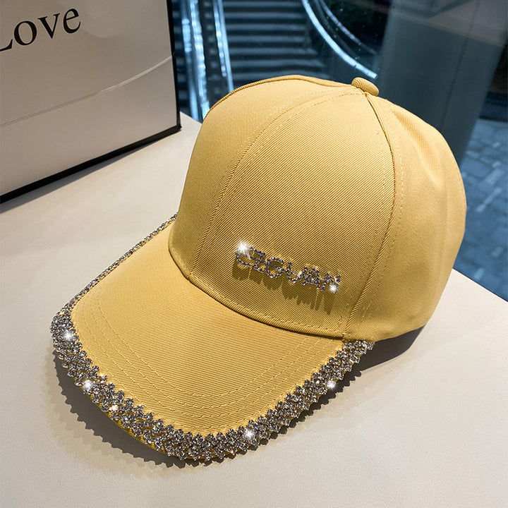 Women's Sparkling Rhinestone-Trimmed Baseball Cap Bowlift