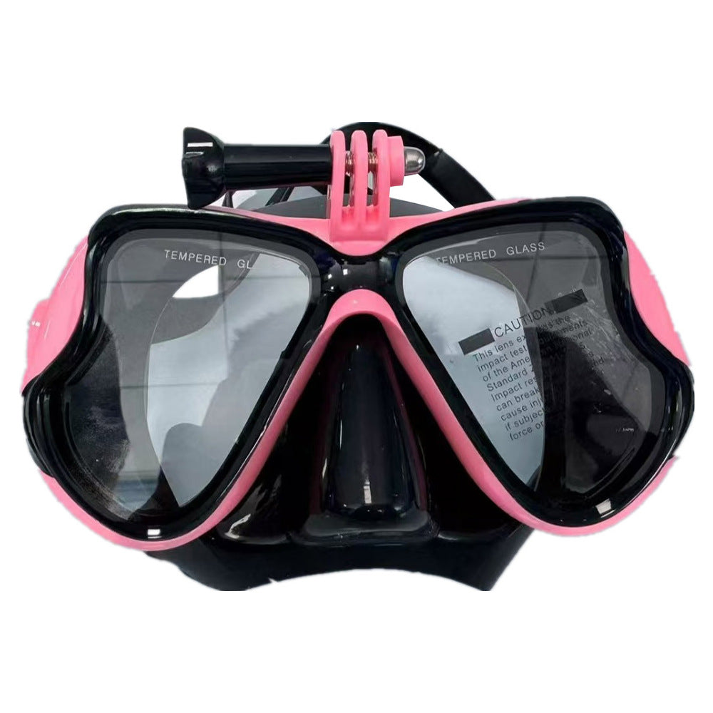 Diving mask with flexible silicone frame and anti-fog technology Bowlift