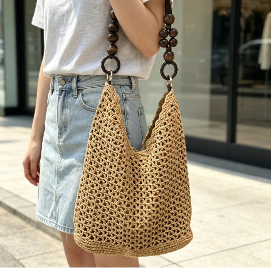 Trendy Macrame Tote Bag Bowlift