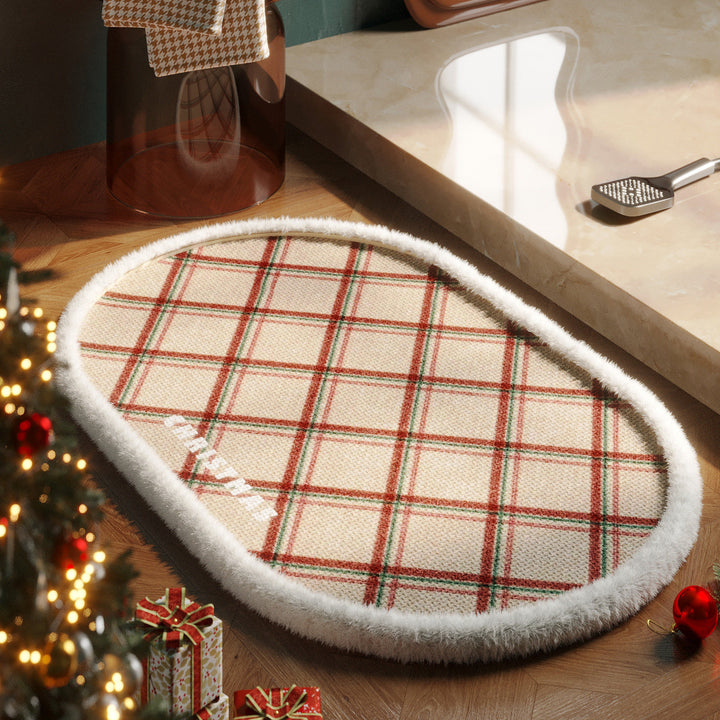 Cozy Holiday-Themed Bath Mat Bowlift