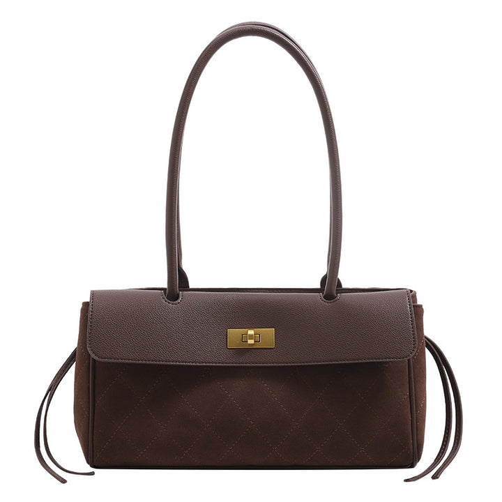 Elegant Quilted Handbag with Detachable Strap