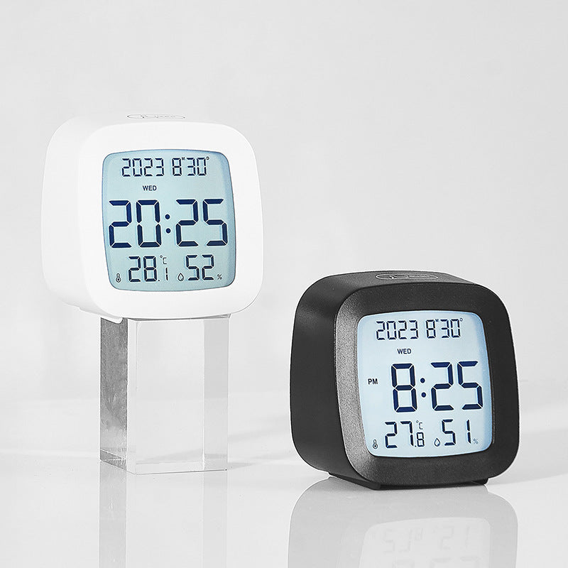 Digital Multifunction Alarm Clock with Hygrometer and Temperature Sensor Bowlift