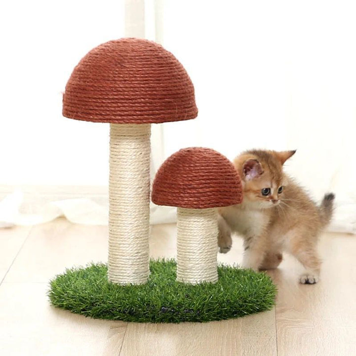 Sisal Cat Mushroom Scratching Post Bowlift