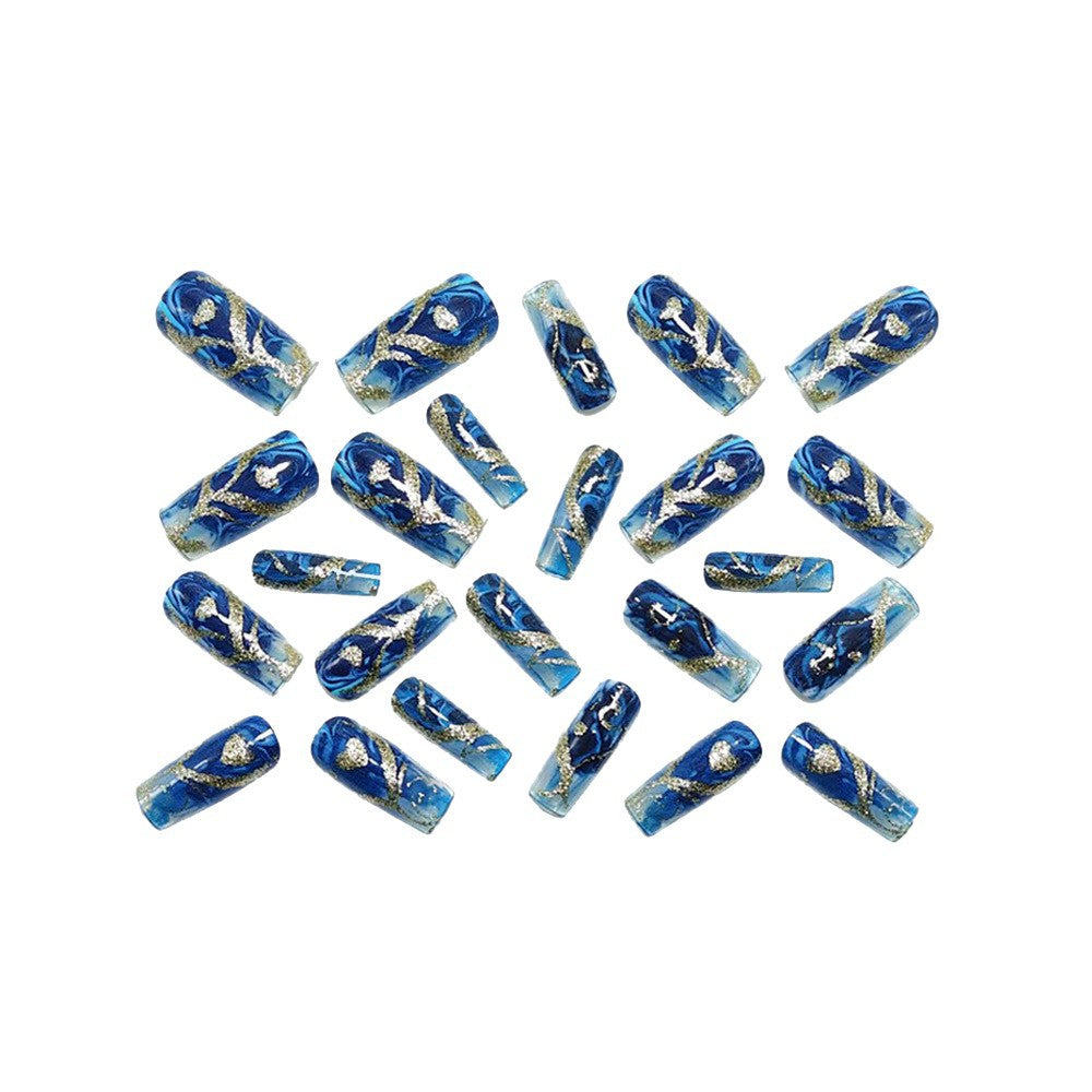 Nail set with floral designs Bowlift