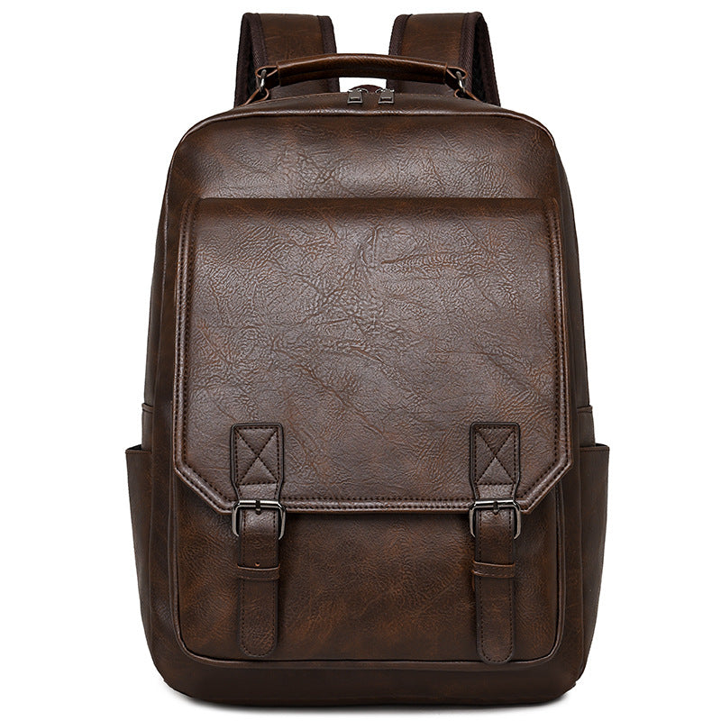 Stylish Leather Backpack Bowlift
